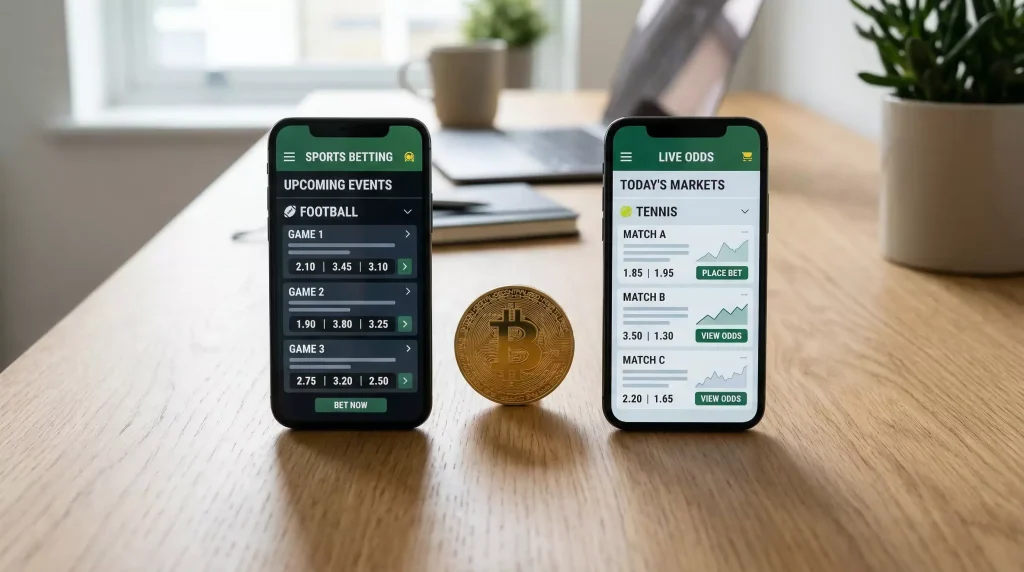 Comparação de odds entre casas de apostas Bitcoin e tradicionais