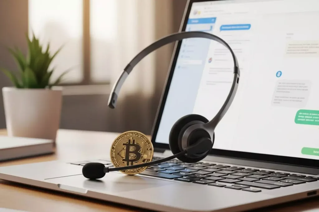 Suporte ao cliente em casas de apostas Bitcoin